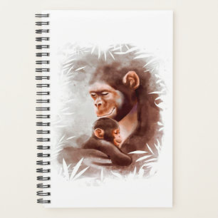 Agenda Pintura De Monos De Mamá Y Hijo, Cumpleaños De L