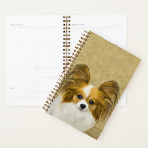 Agenda Pintura de Papillon (Hound Tri) - Arte original de