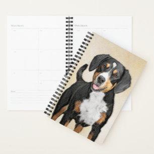 Agenda Pintura de perro de la montaña Entlebucher - Arte 