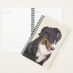 Agenda Pintura de perro de montaña de Bernese - Arte de