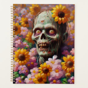 Agenda Pintura de petróleo de zombies en Halloween, campo