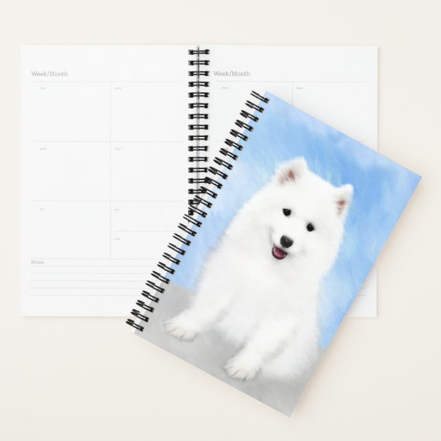 Agenda Pintura de pimienta de Samoyed - Arte Perro Origin (Demostración)