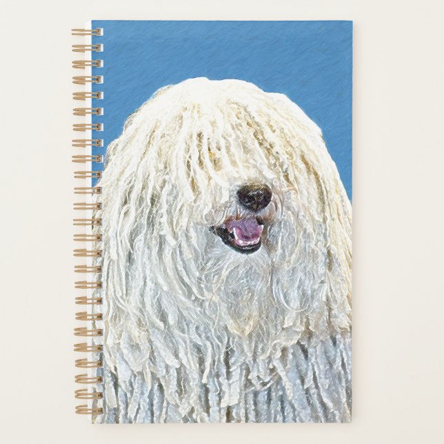 Agenda Pintura de puli - Arte de perro original lindo (Anverso)