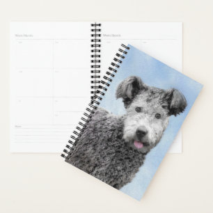 Agenda Pintura de Pumi - Arte de Perro Original.