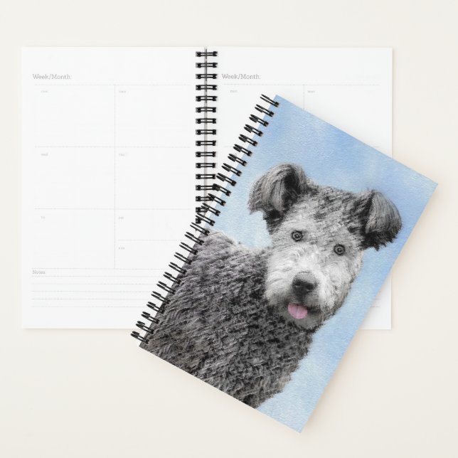Agenda Pintura de Pumi - Arte de Perro Original. (Demostración)