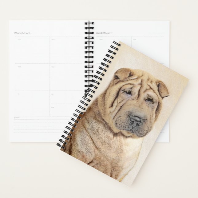Agenda Pintura de Shar Pei - Arte Perro Original Cuto (Demostración)