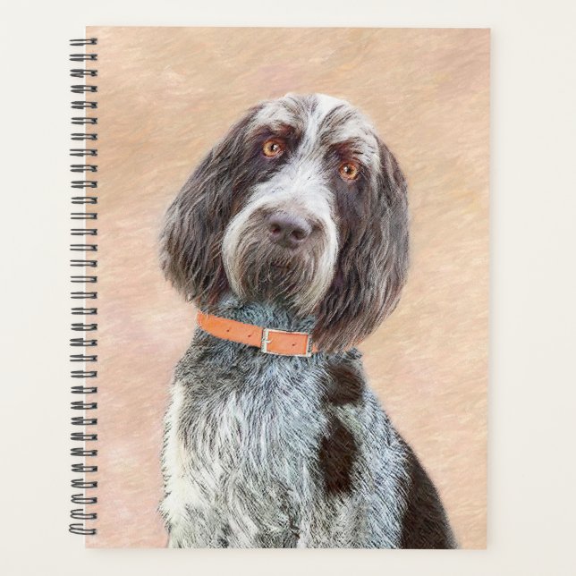 Agenda Pintura de Spinone Italiano - Arte de Perro Origin (Anverso)