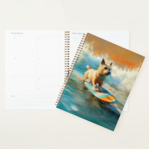 Agenda Pintura de surf de Biewer Terrier Beach