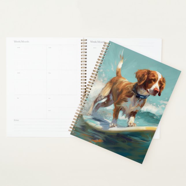 Agenda Pintura de surf en la playa de Brittany Spaniel (Demostración)
