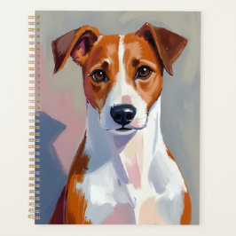 Agenda Pintura de Terrier Jack Russell Perro Mascota