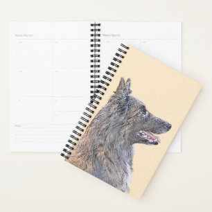 Agenda Pintura de Tervuren belga - Arte de perro original