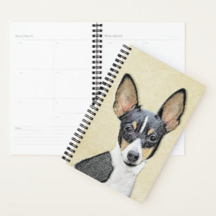 Agenda Pintura de Toy Fox Terrier - Arte de Perro Origina
