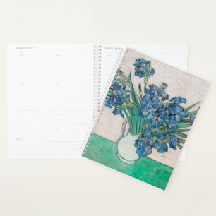 Agenda Pintura de Van Gogh Jarrón de Iris Impresionismo
