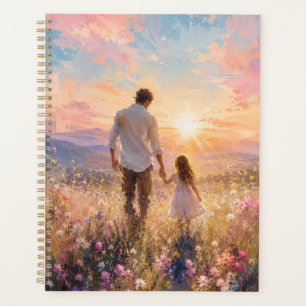 Agenda Pintura del amanecer de padre e hija