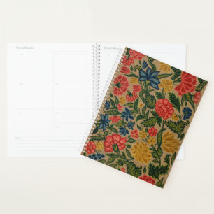 Agenda Pintura del Jardín del Diseñador Floral Vintage