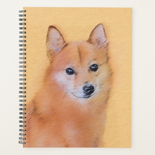 Agenda Pintura finlandesa de Spitz - Arte de perro origin (Anverso)