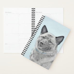 Agenda Pintura noruega de elkhound - Arte original de per