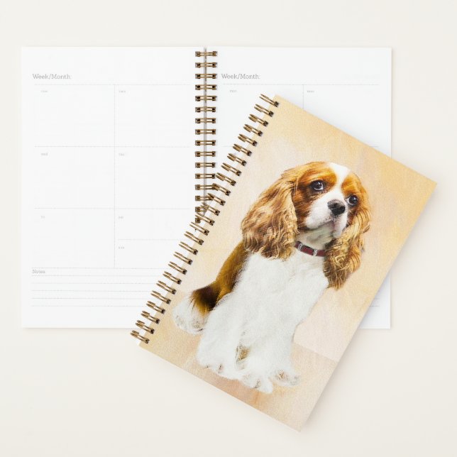 Agenda Pintura original de Cavalier King Charles Spaniel (Demostración)