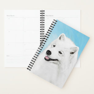 Agenda Pintura Samoyed - Arte Perro Original Cuto