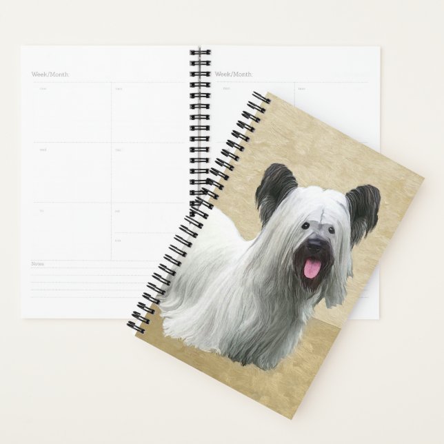 Agenda Pintura Skye Terrier - Arte Perro Original. (Demostración)
