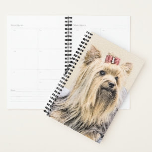 Agenda Pintura Terrier de Yorkshire - Arte Perro Original