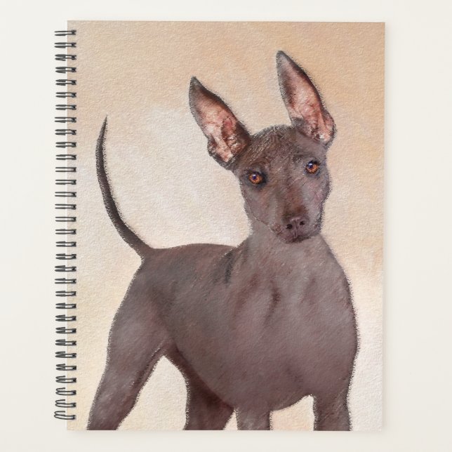 Agenda Pintura Xoloitzcuintli - Arte Perro Original Cuto (Anverso)