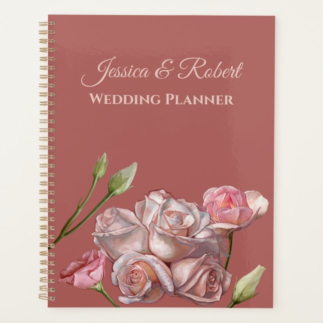 Agenda Pinturas de Rosas en un Boda en flor (Anverso)