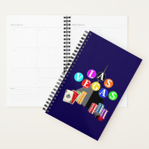 Agenda Pirámide Las Vegas y fichas de póquer