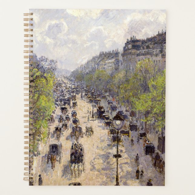 Agenda Pissarro - Boulevard Montmartre, primavera (Anverso)