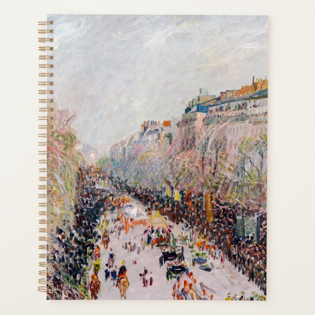 Agenda Pissarro - Montmartre, Mardi Gras en el Boulevard (Anverso)