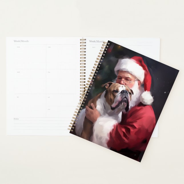 Agenda Pitbull con Papá Noel Navideño Festivo (Demostración)