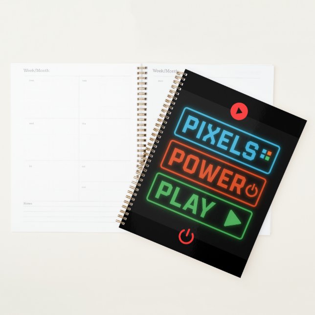 Agenda Pixels Power Play Gamer Planner – Game On! (Demostración)