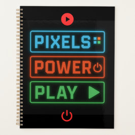 Agenda Pixels Power Play Gamer Planner – Game On!