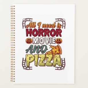 Agenda Pizza de Película de Terror Halloween Calabaza Crá