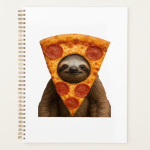 Agenda Pizza de perezoso divertida broma extraña meme lin