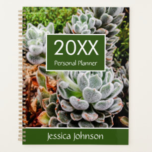 Agenda Pl Succulentas Semanal Mensual Personalizado Perso