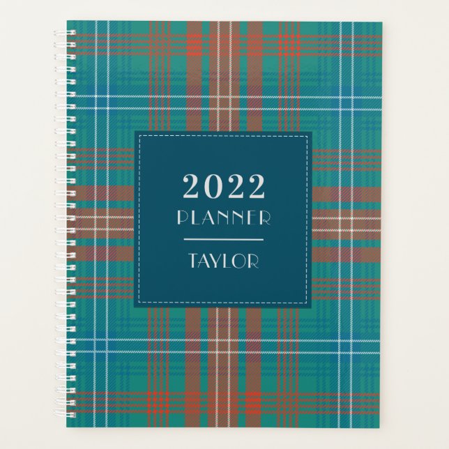 Agenda Plaid 2024 Rustic Clan Wilson Tartán (Anverso)