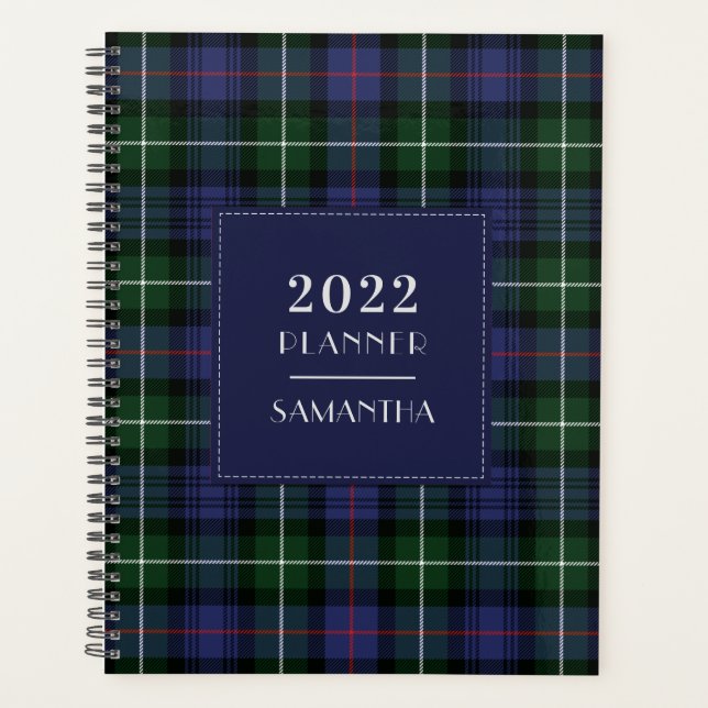Agenda Plaid Tartan Clan MacKenzie 2022 (Anverso)