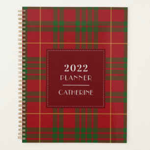 Agenda Plaid Tartan Elegant 2022 Clan MacTavish