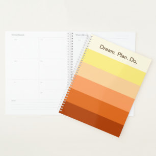 Agenda Plan Dream Do - Gradiente de color de vuelta a la