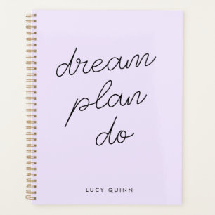 Agenda Plan Dream Do Pastel Lilac Purple Feminine Moderno