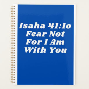 Agenda Planeador anual verso de la Biblia cristiana