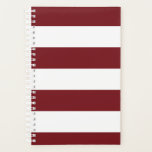 Agenda Planeador con rayas rojas profundas<br><div class="desc">Planner de rayas rojas profundas</div>