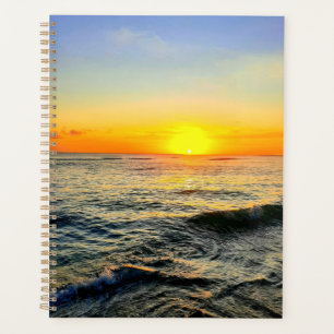 Agenda Planeador de brillo de atardecer caribeño