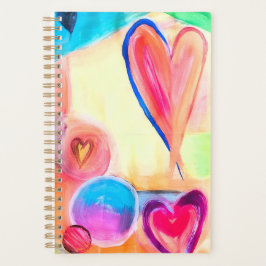 Agenda Planeador de corazón burbujeante - Personalizable