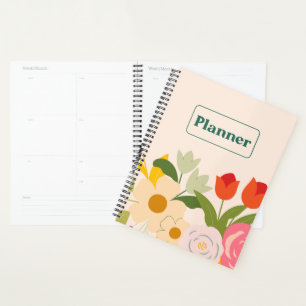 Agenda Planeador de elegancia floral