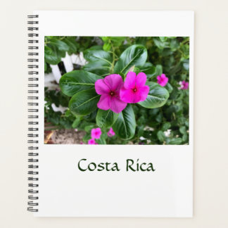 Agenda Planeador de flores moradas de Costa Rica