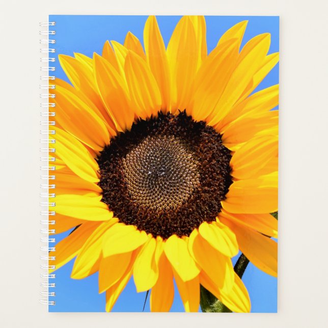 Agenda Planeador de girasol amarillo (Anverso)