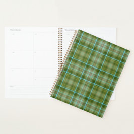 Agenda Planeador de Green Plaid de Irlanda