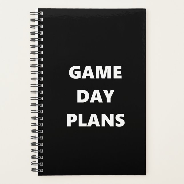 Agenda Planeador de juegos de juego de juegos de Game Day (Anverso)